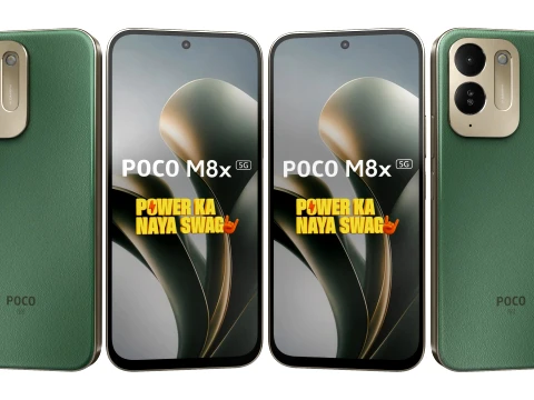 Xiaomi Poco M8x Leather Green 3D Model