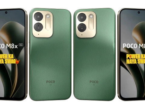 Xiaomi Poco M8x Leather Green 3D Model