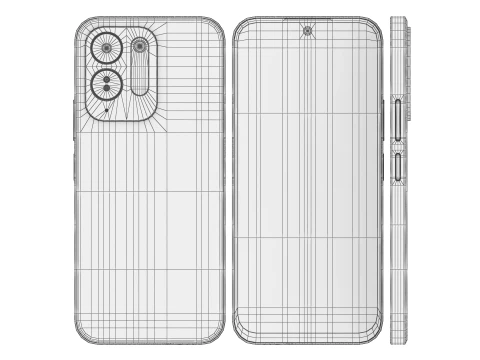 Xiaomi Poco M8x Leather Green 3D Model
