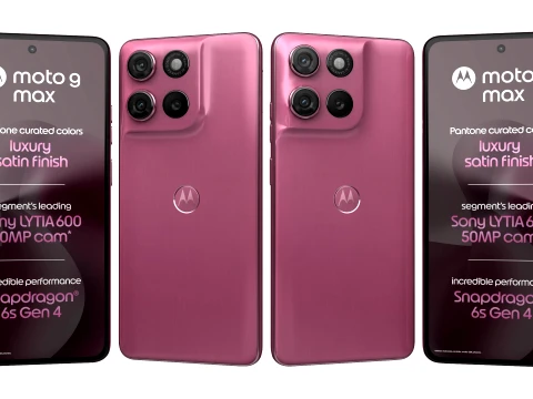 Motorola Moto G Max India Pantone Malaga 3D Model