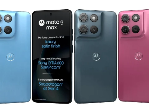 Motorola Moto G Max india All Colors 3D Model