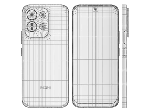 Xiaomi REDMI 17 5G Black 3D Model