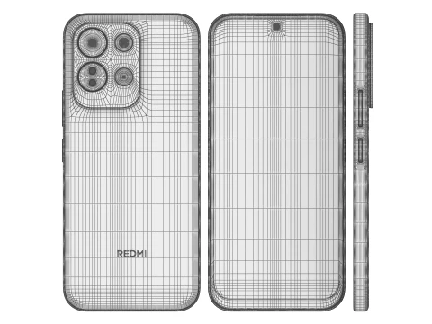 Xiaomi REDMI 17 5G Black 3D Model