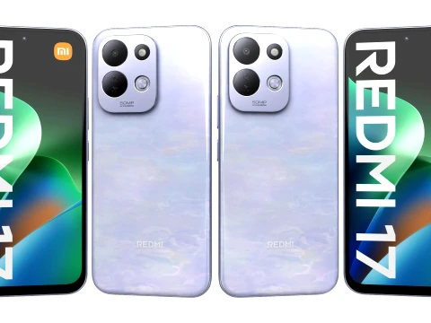 Xiaomi Redmi 17 Lotus Purple 3D Model