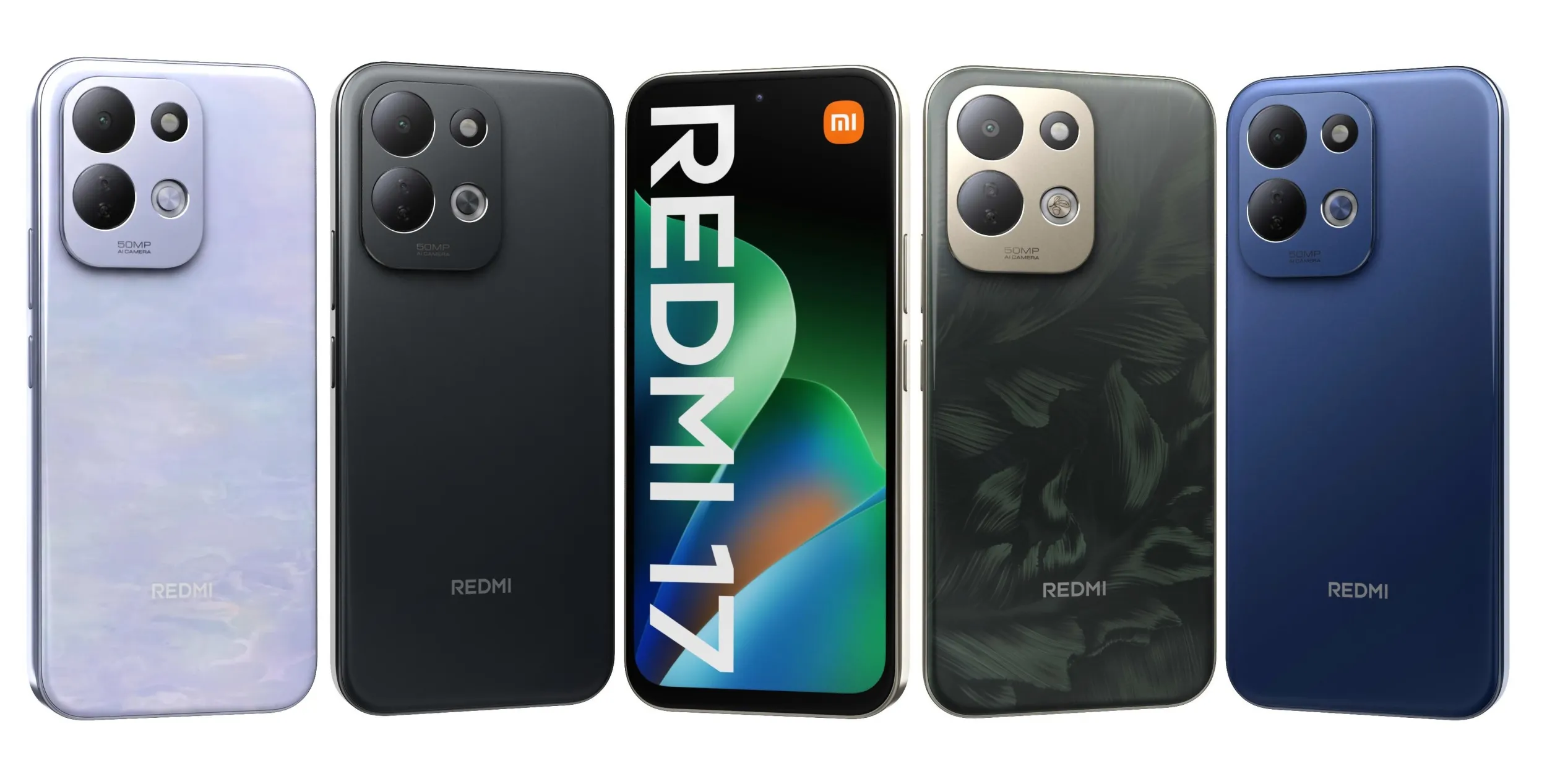 Xiaomi Redmi 17 All Colors 3D Model .c4d .max .obj .3ds .fbx .stl .blend 