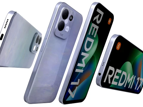 Xiaomi Redmi 17 All Colors 3D Model