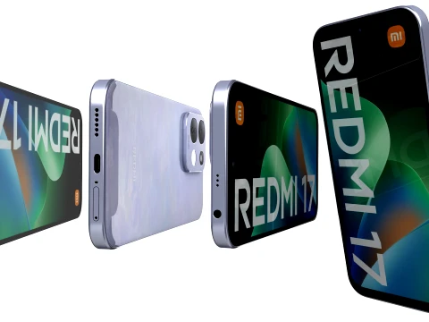 Xiaomi Redmi 17 All Colors 3D Model
