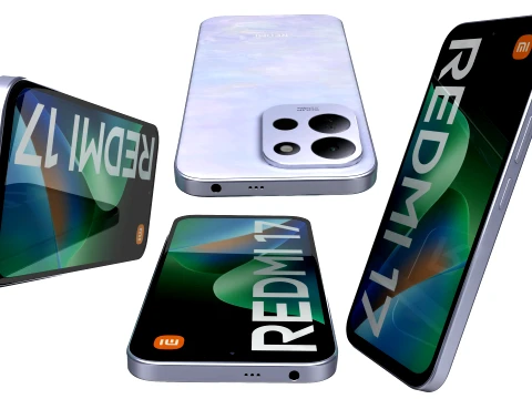 Xiaomi Redmi 17 All Colors 3D Model