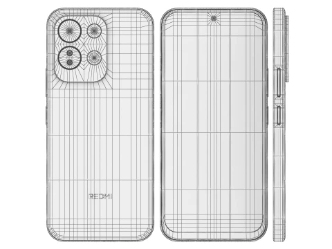 Xiaomi Redmi 17 All Colors 3D Model