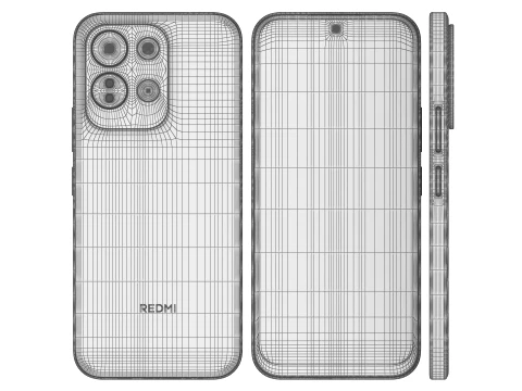 Xiaomi Redmi 17 All Colors 3D Model