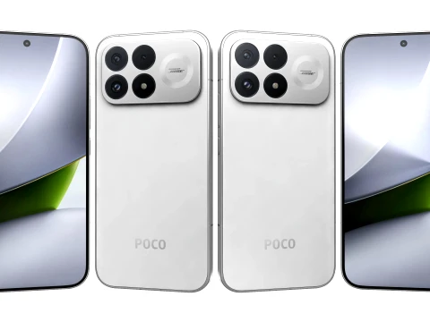 Xiaomi Poco F9 Pro White 3D Model
