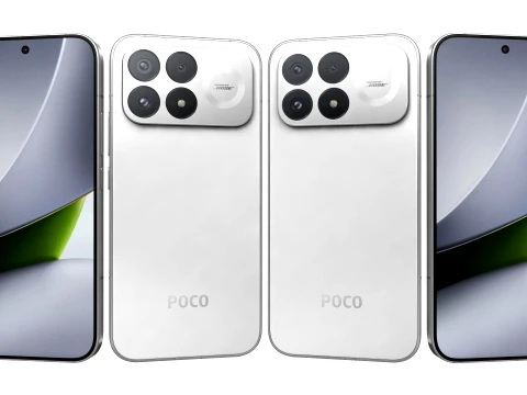 Xiaomi Poco F9 Pro White 3D Model