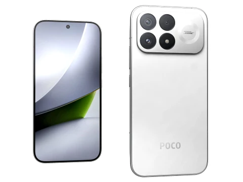Xiaomi Poco F9 Pro White 3D Model