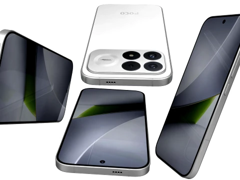 Xiaomi Poco F9 Pro White 3D Model