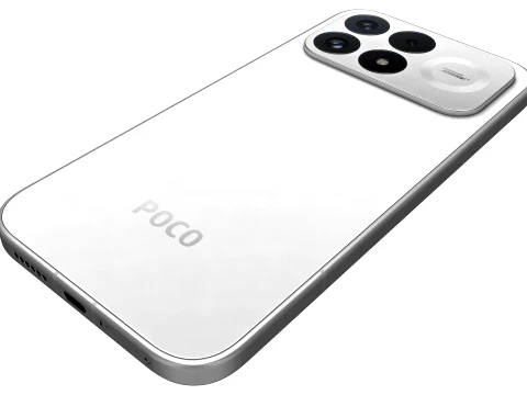 Xiaomi Poco F9 Pro White 3D Model