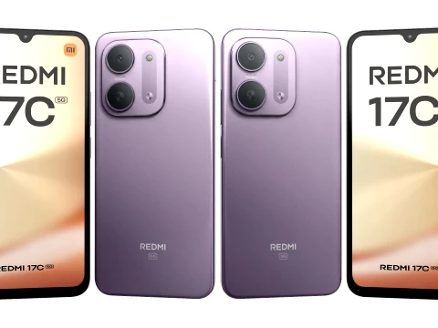 Xiaomi Redmi 17C 5G Purple 3D Model