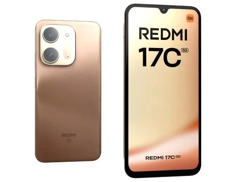 Xiaomi Redmi 17C 5G Gold 3D Model
