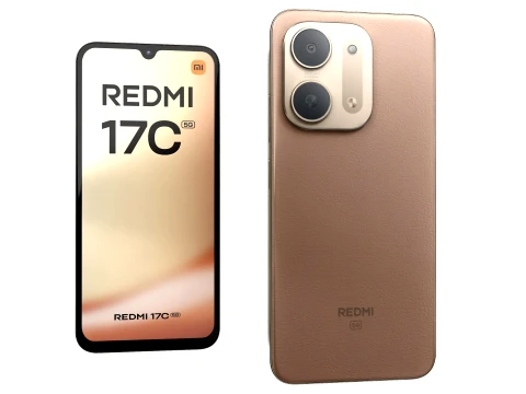 Xiaomi Redmi 17C 5G Gold 3D Model