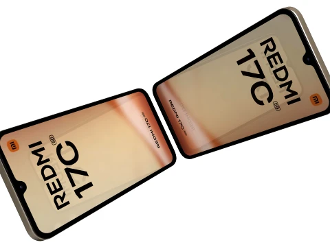 Xiaomi Redmi 17C 5G Gold 3D Model