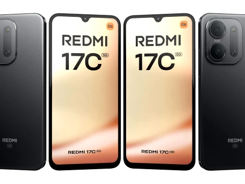 Xiaomi Redmi 17C 5G Black 3D Model