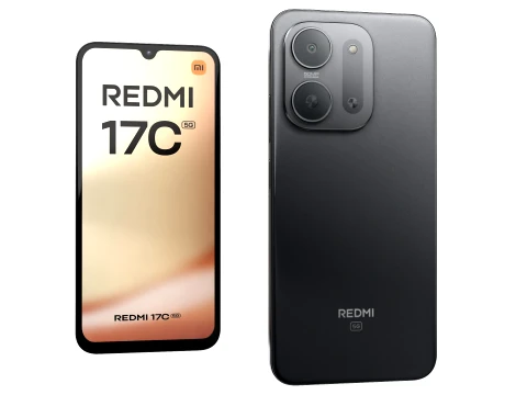 Xiaomi Redmi 17C 5G Black 3D Model