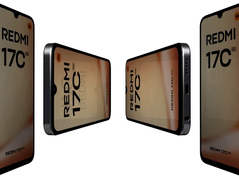 Xiaomi Redmi 17C 5G Black 3D Model