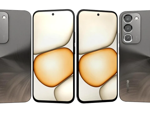 Realme 16x 5G Black 3D Model