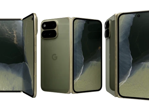 Google Pixel 11 Pro Fold Green 3D Model