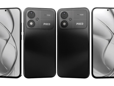 Xiaomi Poco M8 Power Black 3D Model