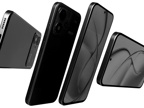 Xiaomi Poco M8 Power Black 3D Model