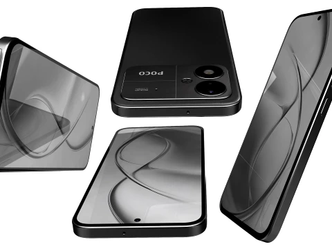 Xiaomi Poco M8 Power Black 3D Model