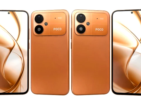 Xiaomi Poco M8 Power Blaze Orange 3D Model