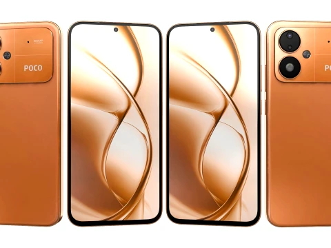 Xiaomi Poco M8 Power Blaze Orange 3D Model