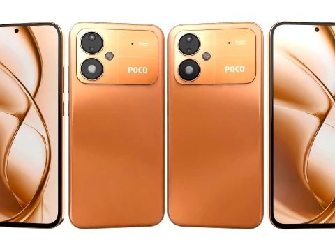 Xiaomi Poco M8 Power Blaze Orange 3D Model