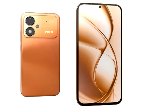 Xiaomi Poco M8 Power Blaze Orange 3D Model