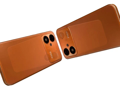 Xiaomi Poco M8 Power Blaze Orange 3D Model