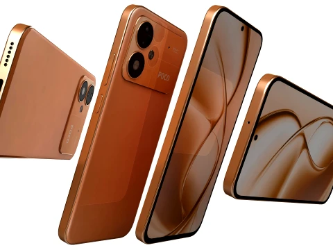 Xiaomi Poco M8 Power Blaze Orange 3D Model