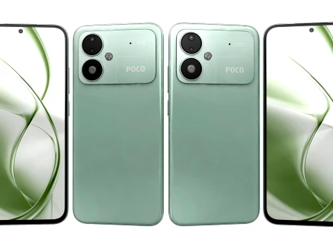 Xiaomi Poco M8 Power Green 3D Model