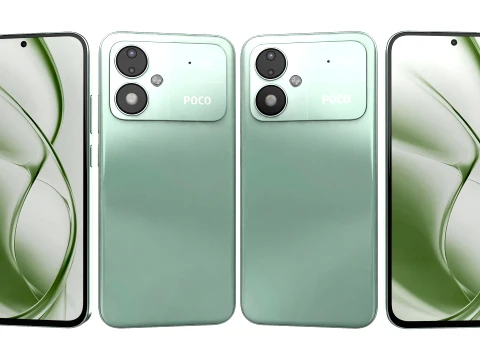 Xiaomi Poco M8 Power Green 3D Model