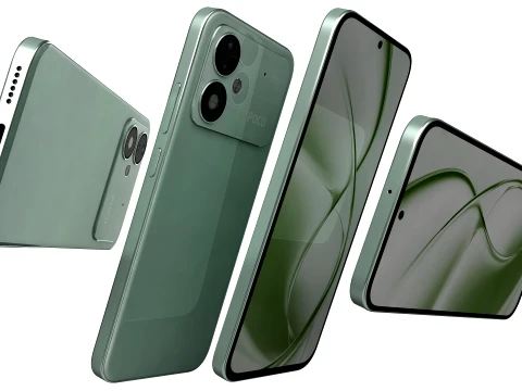 Xiaomi Poco M8 Power Green 3D Model