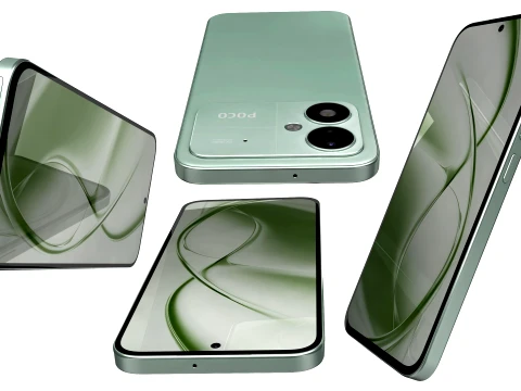 Xiaomi Poco M8 Power Green 3D Model