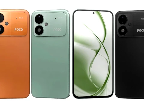 Xiaomi Poco M8 Power All Colors 3D Model