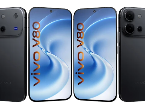 Vivo V80 Black 3D Model