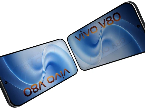 Vivo V80 Black 3D Model