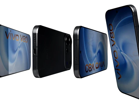 Vivo V80 Black 3D Model
