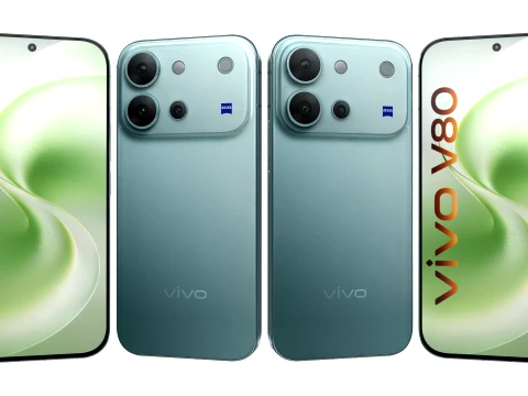 Vivo V80 Blue 3D Model