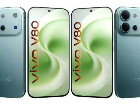 Vivo V80 Blue 3D Model