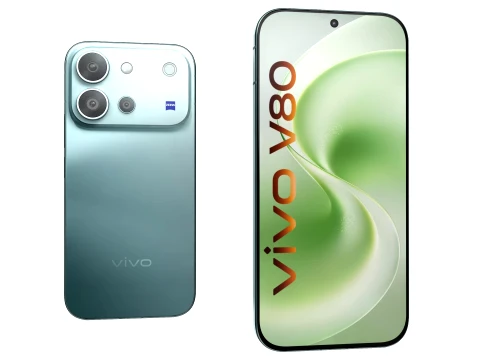 Vivo V80 Blue 3D Model