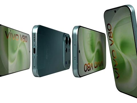 Vivo V80 Blue 3D Model
