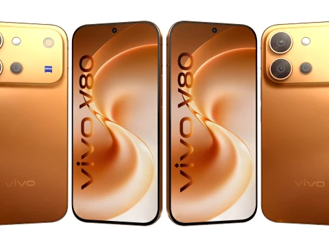 Vivo V80 Oro Modelo 3D